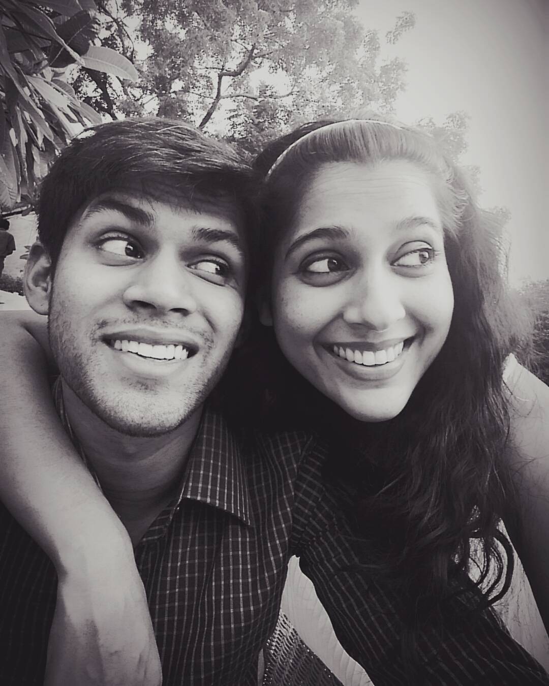 Rashmi Gautam with her Brother 