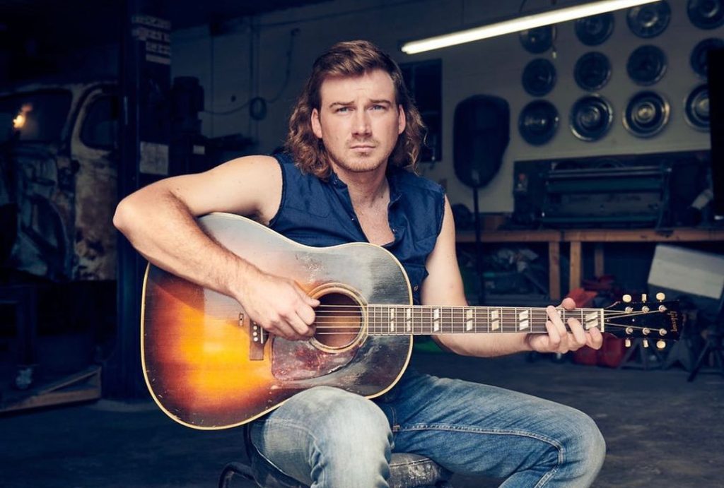 Morgan Wallen with an Acoustic Guitar