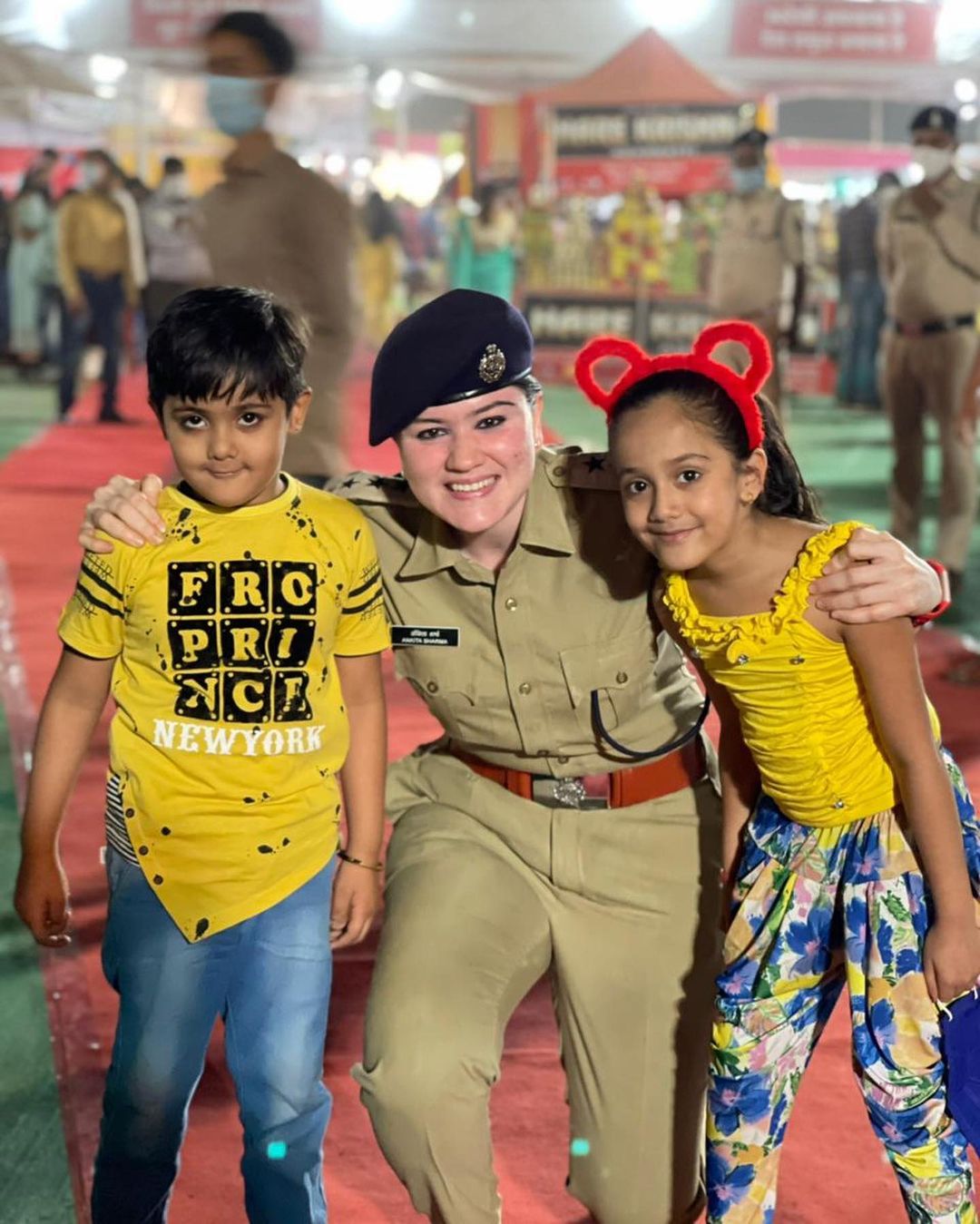 Ankita Sharma IPS spending time with children