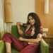 Khushee Ravi in maroon dress