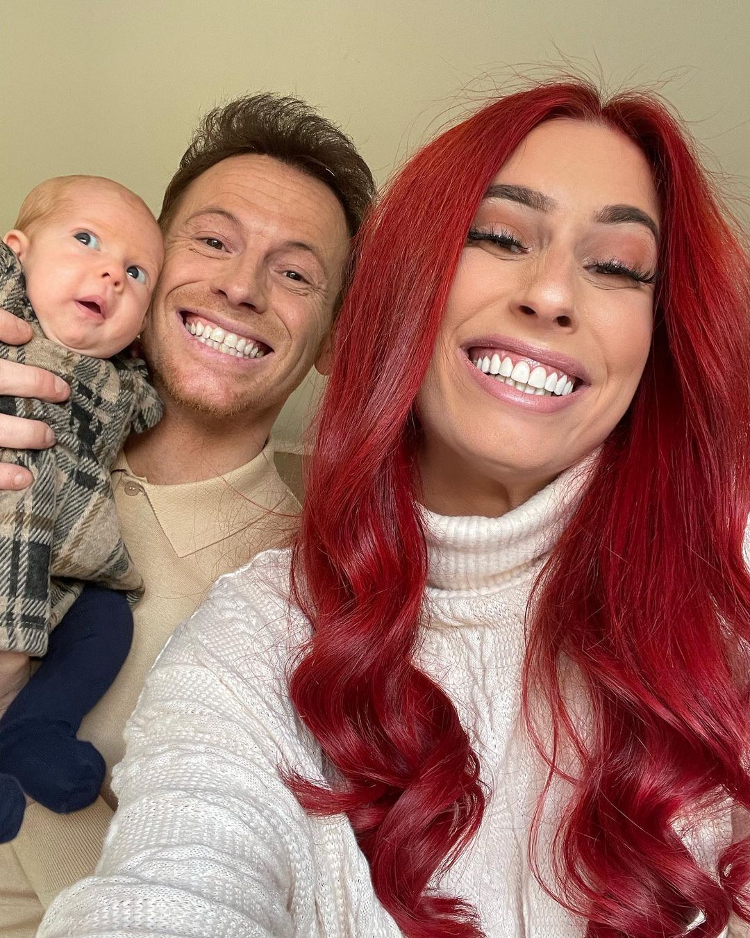 Joe Swash with wife Stacey Solomon and daughter