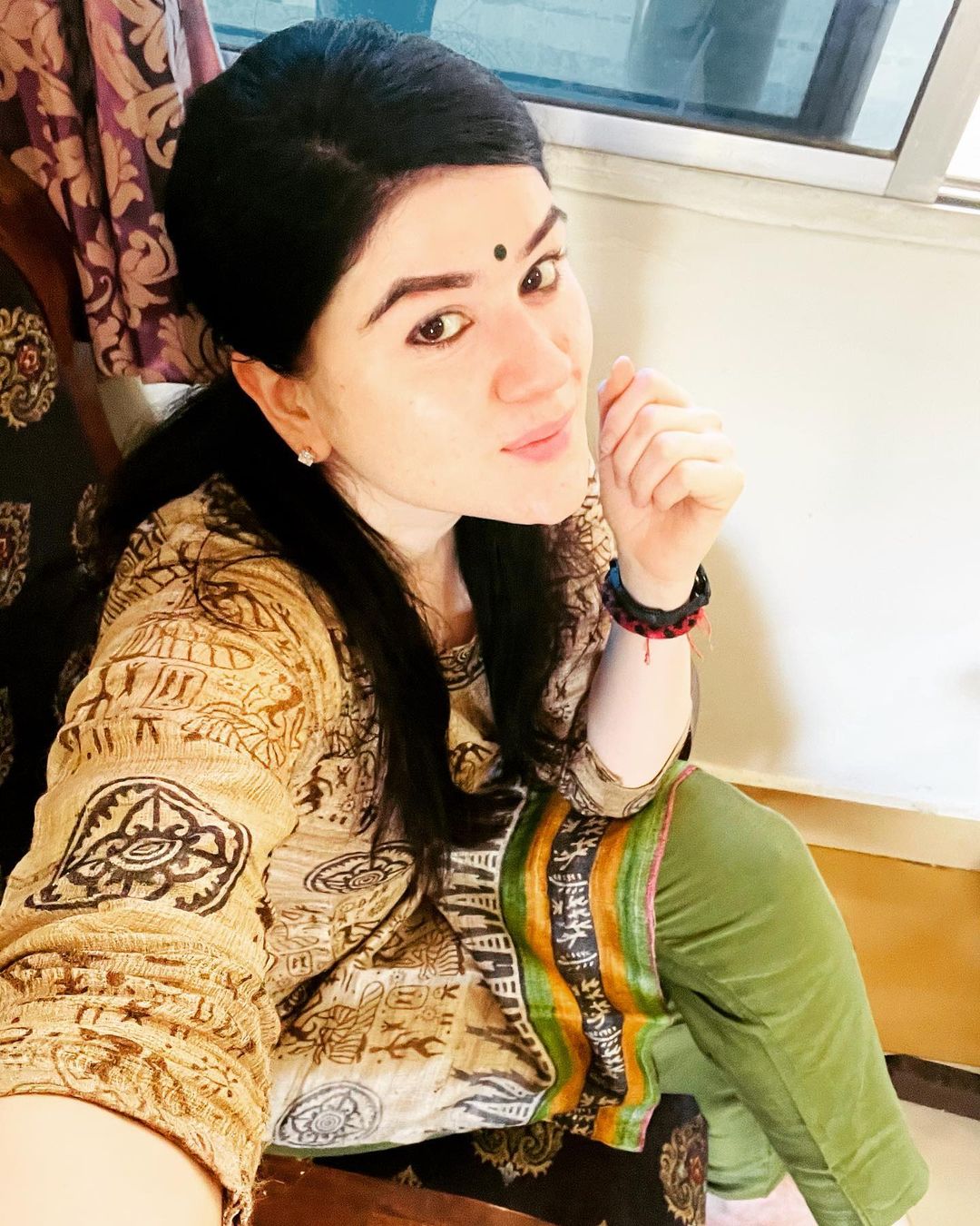 IPS Ankita Sharma in traditional Indian look