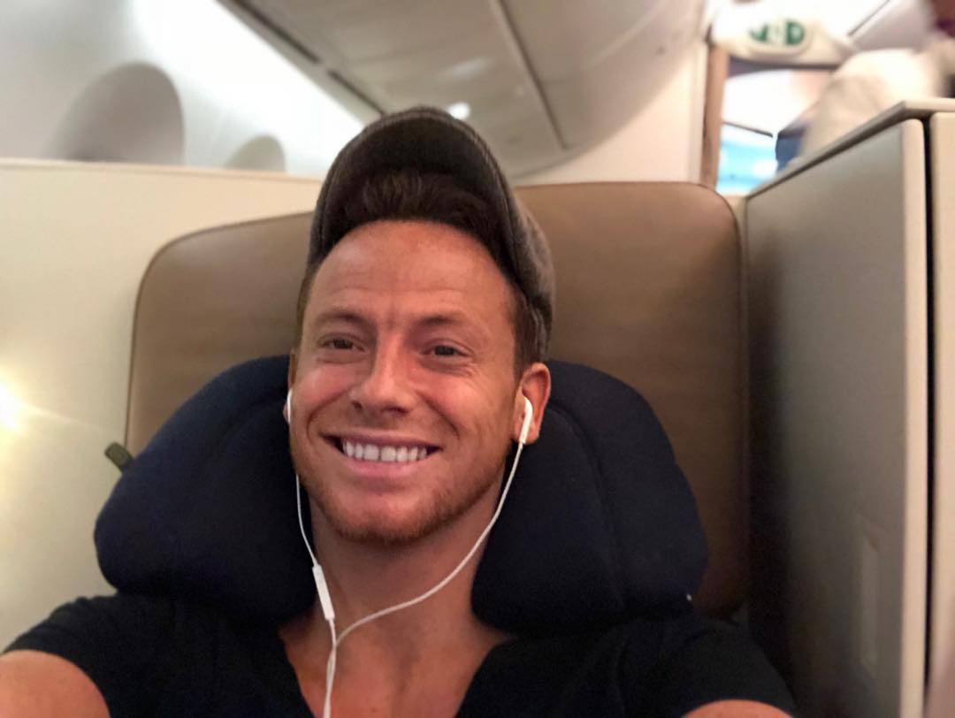 Joe Swash in a Plane