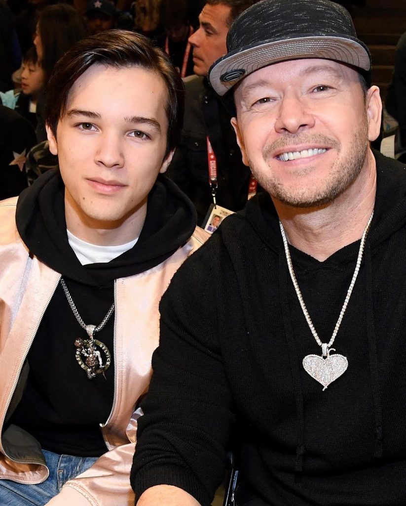 Elijah Hendrix Wahlberg with Donnie Wahlberg