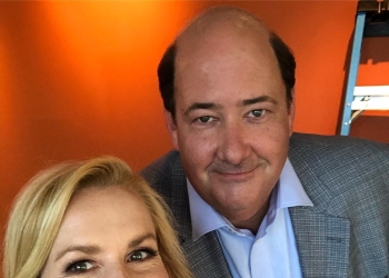 Brian Baumgartner with Angela Kinsey