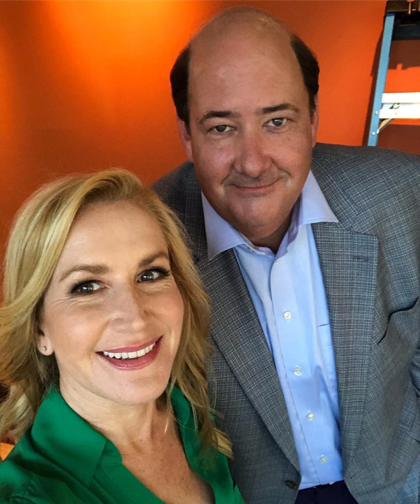 Brian Baumgartner with Angela Kinsey