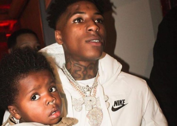 NBA YoungBoy with his son Kamiri Goulden