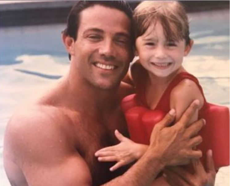 Jordan Carter with his little son Carter Belfort