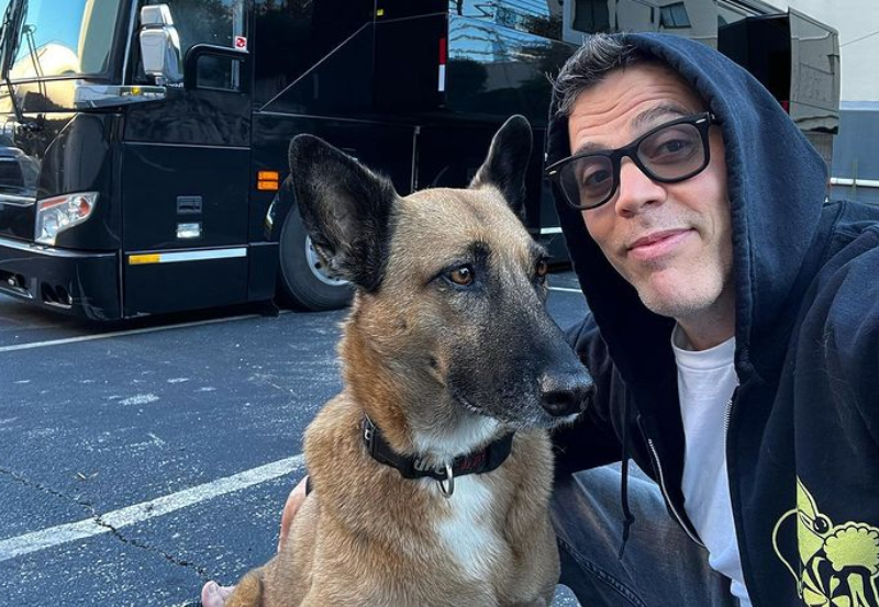 Candy Jane Tucker's ex-husband steve-o with his dog Wendy