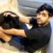Jai Anmol Ambani with his black pet dog
