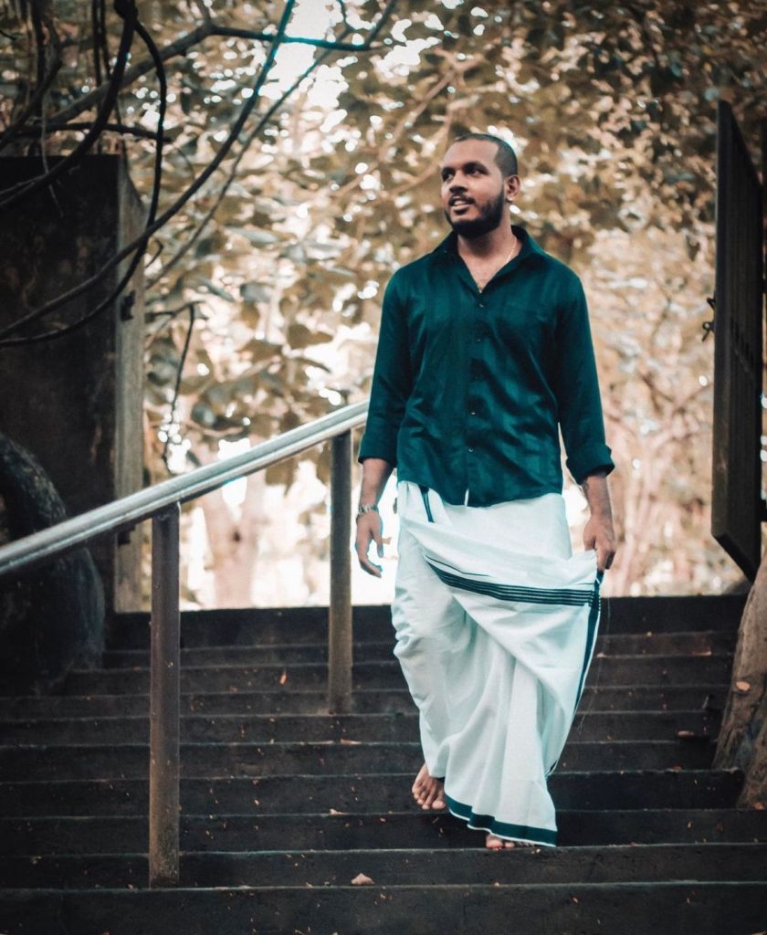 His Malayalam attire